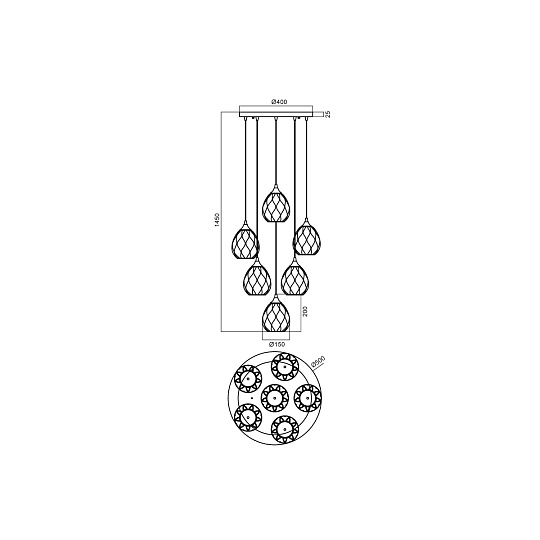 Подвесной светильник Vele Luce Elision VL5593P26 изображение 5 Подвесной светильник Vele Luce Elision VL5593P26 Фото № 5