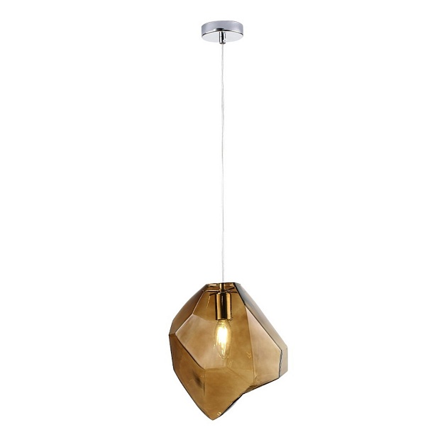 Подвесной светильник Crystal Lux NUESTRO SP1 CHROME/BROWN изображение 1 Подвесной светильник Crystal Lux NUESTRO SP1 CHROME/BROWN Фото № 1