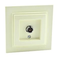 ТВ-розетка концевая Mono Electric Despina экран крем 102-170005-138