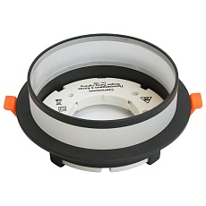 Светильник встраиваемый Feron DL700  потолочный GX70 черный круг 51094 1