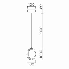Подвесной светильник LED4U L7108-150 GD 2