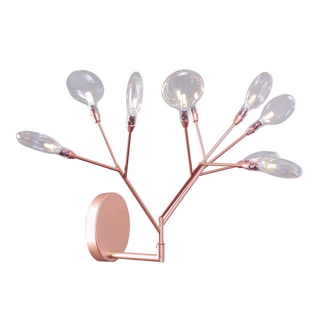 Бра Crystal Lux Evita AP9 copper/transparent изображение 1 Бра Crystal Lux Evita AP9 copper/transparent Фото № 1