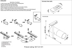 Трековый светильник Crystal Lux CLT 0.31 011 WH 1
