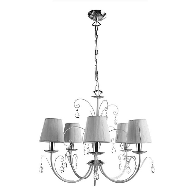 Подвесная люстра Arte Lamp Romana Snow A1743LM-5WH изображение 1 Подвесная люстра Arte Lamp Romana Snow A1743LM-5WH Фото № 1