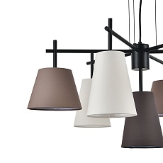 Подвесная люстра Indigo Abbinare 13032/7P Black V000534 2