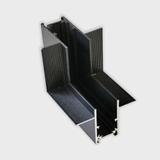 Коннектор L-образный вертикальный Italline Atom IT012-5033 black