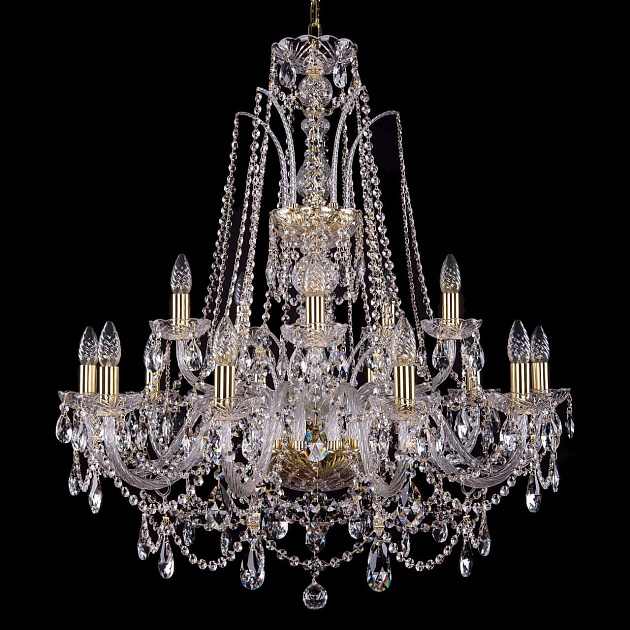 Подвесная люстра Bohemia Ivele 1411/10+5/300 G изображение 1 Подвесная люстра Bohemia Ivele 1411/10+5/300 G Фото № 1