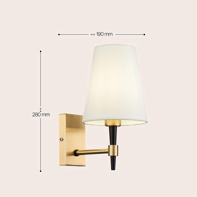 Бра Maytoni Zaragoza H001WL-01BS изображение 2 Бра Maytoni Zaragoza H001WL-01BS Фото № 2