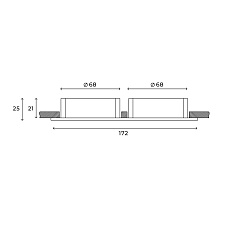 Встраиваемый светильник Hesby Lighting Hesby Atlas IP20,10Вт, GU5.3, белый HSBL_0088 1
