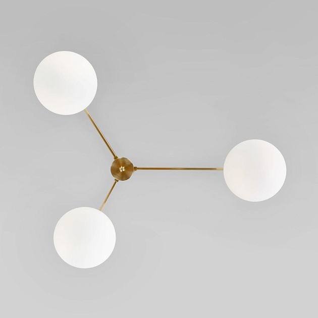 Потолочная люстра Eurosvet Opaline 70220/3 латунь изображение 4 Потолочная люстра Eurosvet Opaline 70220/3 латунь Фото № 4
