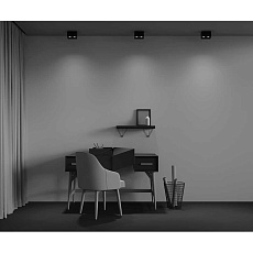 Потолочный светодиодный светильник Maytoni Technical Alfa Led C065CL-02-L12W4K-B 1
