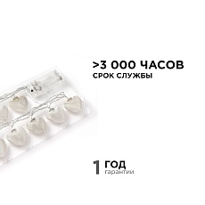 Гирлянда светодиодная Apeyron сердце 15-61 2