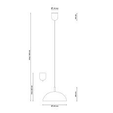 Подвесной светильник Lucia Tucci Palla 1090.1 Bianco 1