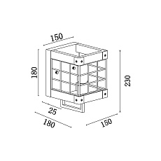 Бра Vele Luce Lucca VL6062W01 2