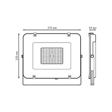 Прожектор светодиодный Gauss Elementary 150W 6500К 691511150 3
