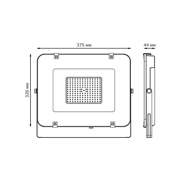 Прожектор светодиодный Gauss Elementary 150W 6500К 691511150 изображение 4 Прожектор светодиодный Gauss Elementary 150W 6500К 691511150 Фото № 4