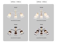 Потолочная люстра Ambrella light Traditional Modern Losk TR4740 1