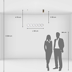 Подвесной светодиодный светильник De City Мадлен 424018501 1