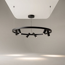 Подвесная светодиодная люстра Maytoni Satellite MOD102PL-L42BK 5