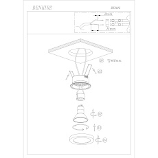 Встраиваемый светильник Denkirs Enkel DK3012-AL 1
