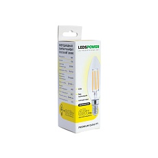 Светодиодная лампа LEDS POWER Filament C35 E14 6Вт 3000К 007076 1