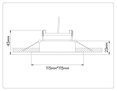 Встраиваемый светильник Ambrella light TECHNO SPOT TN51916 5
