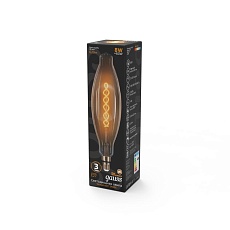 Лампа светодиодная филаментная Gauss E27 8W 2400K золотая 156802008 4