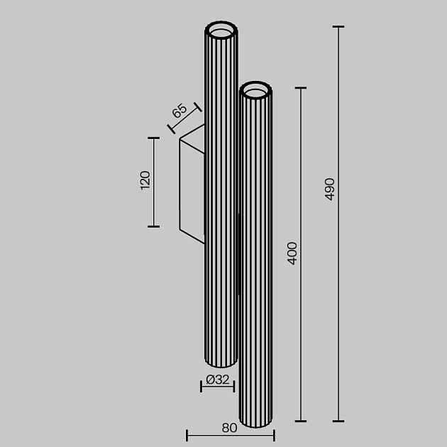 Настенный светильник (бра) Technical C082WL-24W2.7K-B изображение 4 Настенный светильник (бра) Technical C082WL-24W2.7K-B Фото № 4