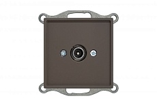 ТВ-розетка проходная Liregus Retro коричневый омбре 29-027 2