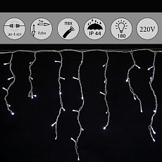 Cветодиодная гирлянда Sneha бахрома 230V белый статичный A-056R WT 2