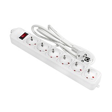 Сетевой фильтр 6*1,8м 16А/3,2кВт с выкл. c/з ПВС 3х1,0 Блокбастер XL EKF PROxima UFA16-310-6-018