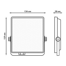 Прожектор светодиодный Gauss Evo 30W 6500К 687511330 3