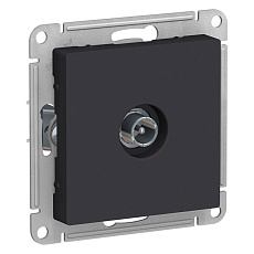 ТВ-розетка оконечная Systeme Electric AtlasDesign карбон ATN001091