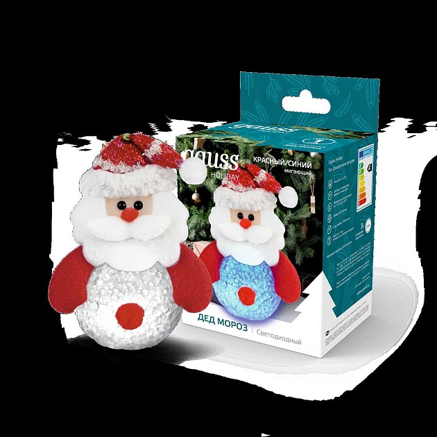 Фигурка светодиодная "Дед Мороз" Gauss Holiday HL001 изображение 2 Фигурка светодиодная "Дед Мороз" Gauss Holiday HL001 Фото № 2