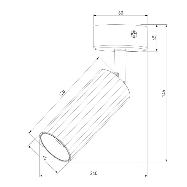 Светодиодный спот Eurosvet Arris 20098/1 Led черный изображение 2 Светодиодный спот Eurosvet Arris 20098/1 Led черный Фото № 2
