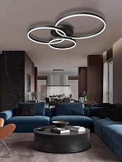 Люстра потолочная Alfa Light F2024-34 LED Чёрный