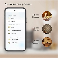 Лампа светодиодная диммируемая филаментная Gauss Smart Home Filament Diamond E27 7W 2500K золотистая 1350112 2