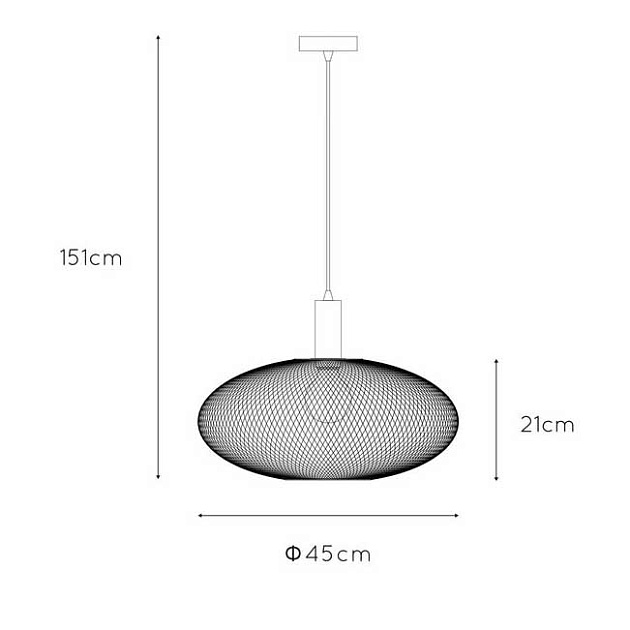 Подвесной светильник Lucide Mesh 21423/45/02 Фото № 2