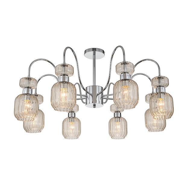 Потолочная люстра Escada Gloss 1141/8PL Chrome/Beige изображение 4 Потолочная люстра Escada Gloss 1141/8PL Chrome/Beige Фото № 4