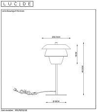 Настольная лампа Lucide Jericho 05529/01/30 4
