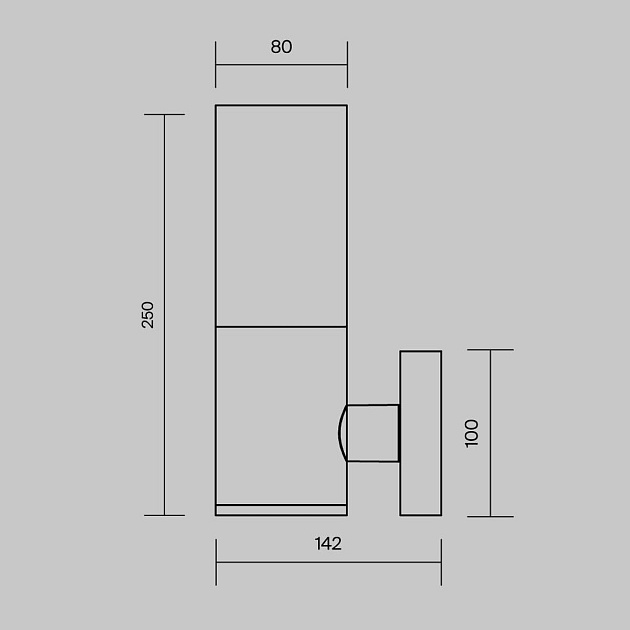 Настенный светильник Maytoni Outdoor O418WL-01B Фото № 3