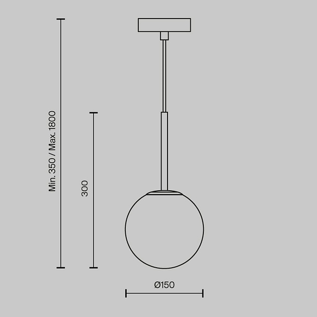 Подвесной светильник Maytoni Basic form MOD321PL-01G1 изображение 2 Подвесной светильник Maytoni Basic form MOD321PL-01G1 Фото № 2