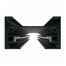 Шинопровод FerGipps 2м 2TRA Black 2000x34x20 mm 220V черный 2TRA УТ000001890