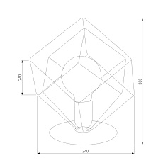 Настольная лампа TK Lighting 5450 Alambre 1