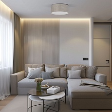 Потолочный светильник TK Lighting 5636 Rondo Linen 1