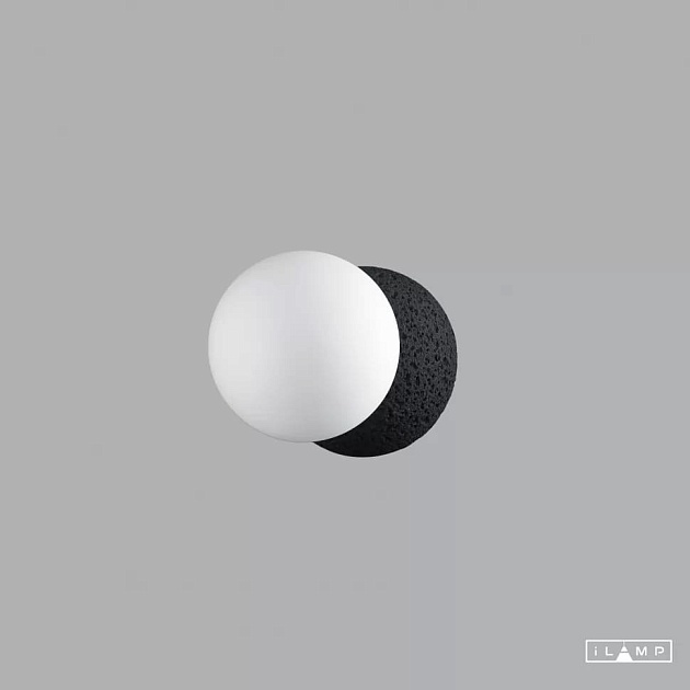 Бра iLamp Foxtrot 10695W/1-D100 BK-WH Фото № 4