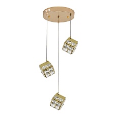 Подвесная светодиодная люстра Indigo Radioso 12048/3P Gold V000134L 3