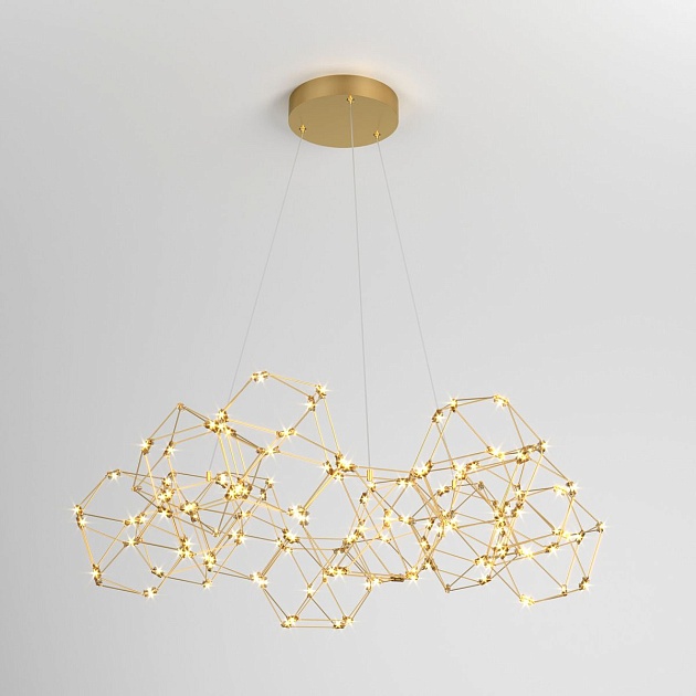 Подвесной светодиодный светильник Eurosvet Uma 90169/12 медь Фото № 1