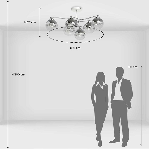 Люстра потолочная De City Вита 220013106 Фото № 2