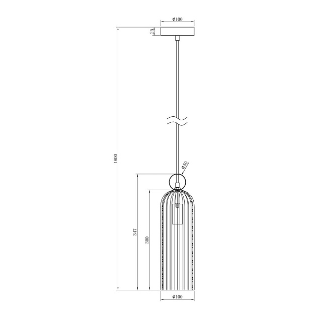 Подвесной светильник Maytoni Antic MOD302PL-01CG изображение 2 Подвесной светильник Maytoni Antic MOD302PL-01CG Фото № 2